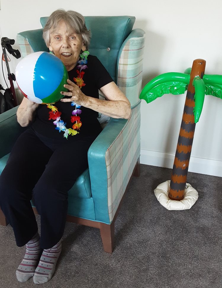 Club Tropicana drinks are free – local care home hosts tropical hydration party